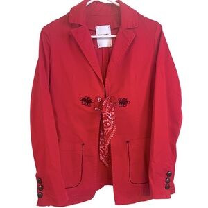 HISTORY REPEATS Women’s  Red Blazer Size 38